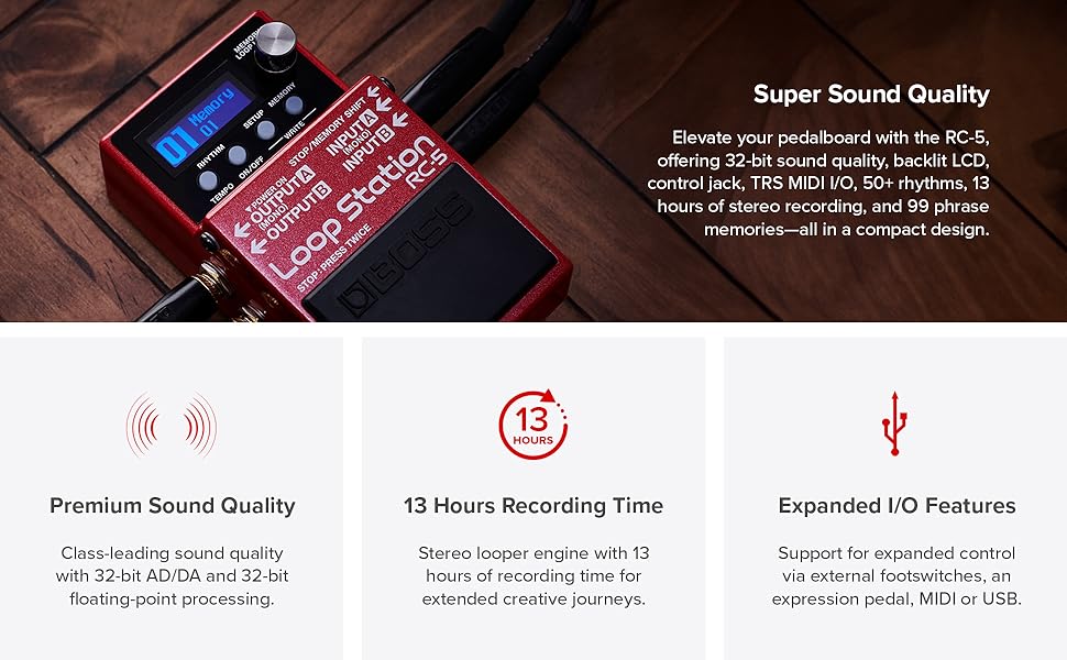 【限定値下げ】BOSS Loop Station RC-5 BOSS RC-5 Loop Station | Advanced Looping Features in a