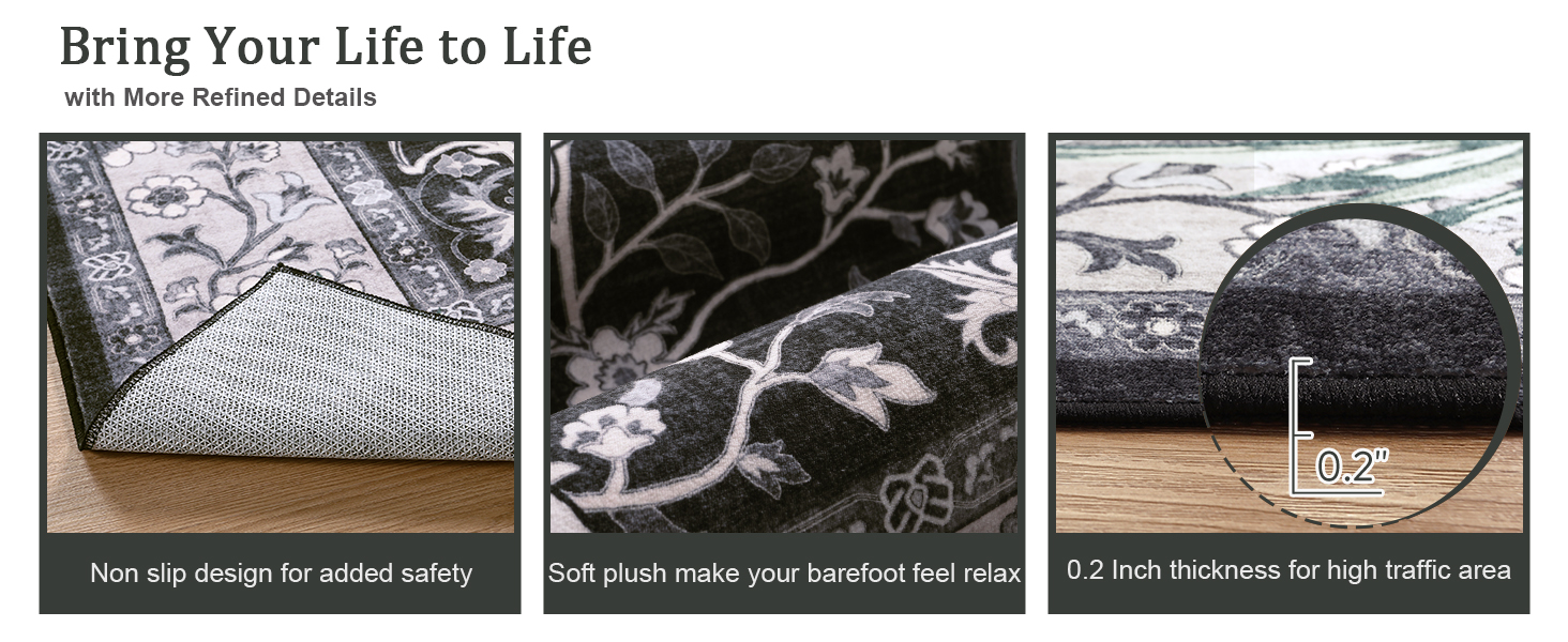 Washable Non Slip Rug