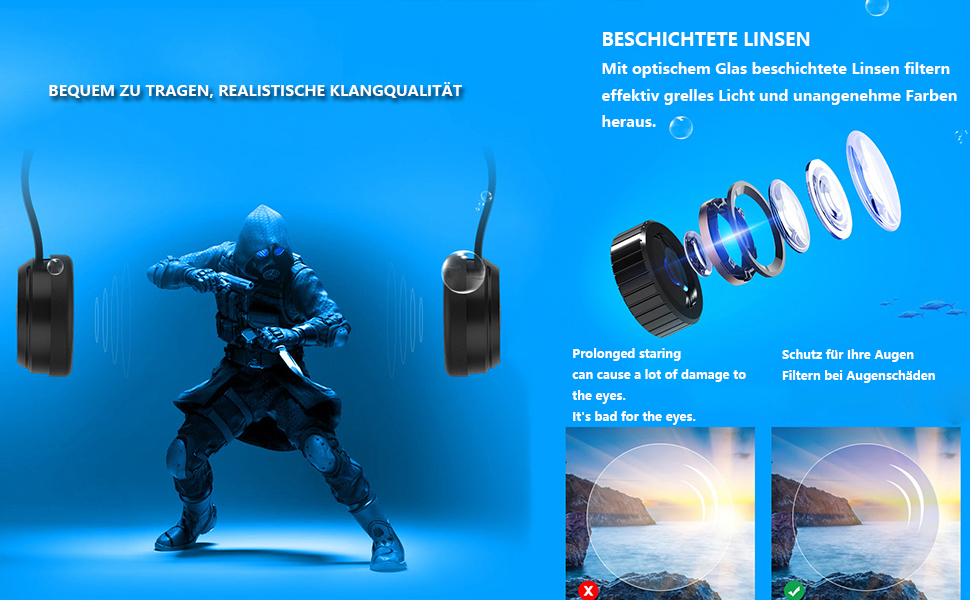 VR Glasses VR Headset Virtual Reality Glasses 3D