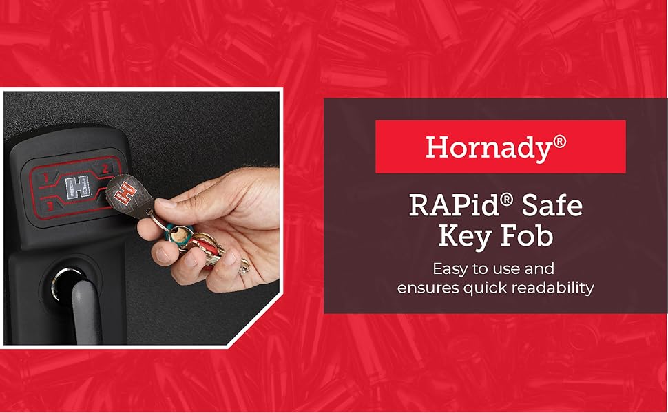 Hornady Rapid Safe RFID Key Fob, 98161, 2 Pack Provides
