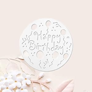 iSuperb 4 Pieces Cake Stencils Cookie/Cake Decorating Painting Templates