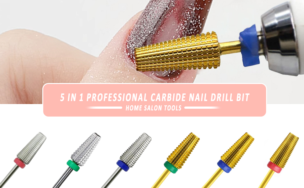 5 in 1 professionele hardmetalen nagelboor
