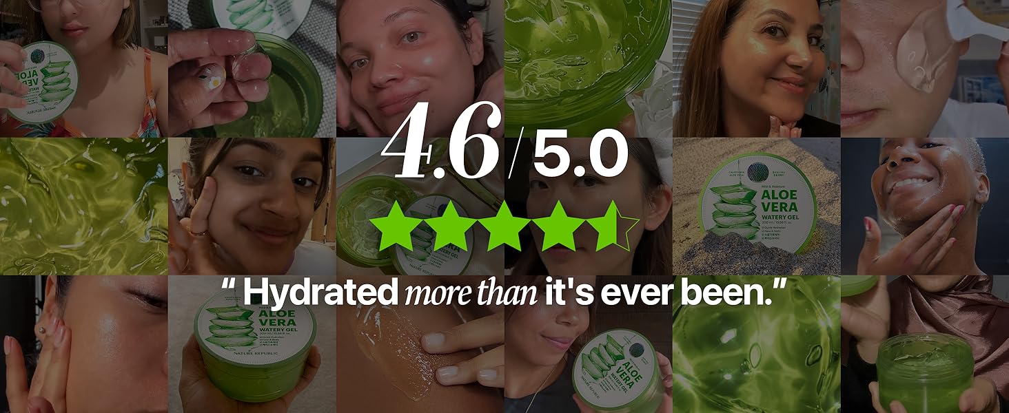 Hydrated more than it's ever been.