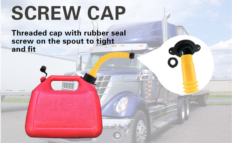 WHSSFINE Gas Can Spout Replacement Kit with Flexible Pour