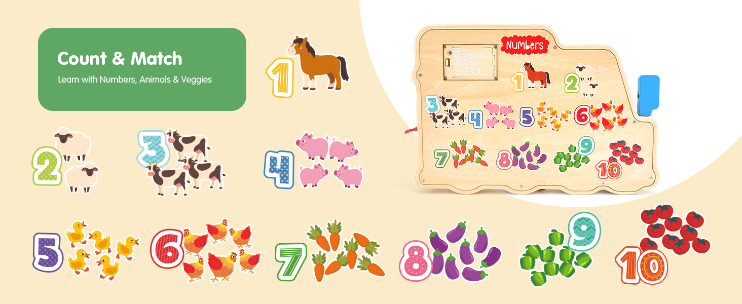 wooden busy board