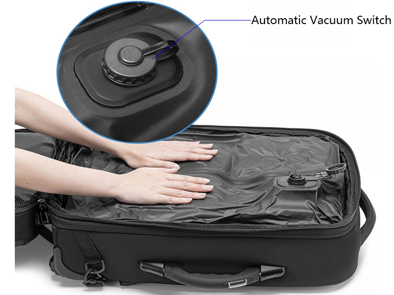 Built-in vacuum compression technology