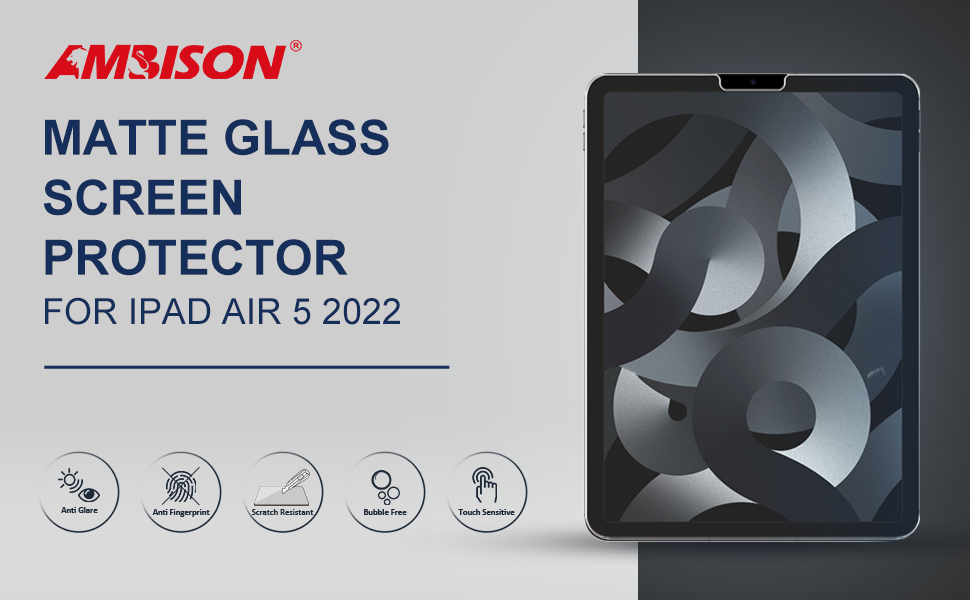 Ambison [2 Pack] Matte Glass Screen Protector Compatible