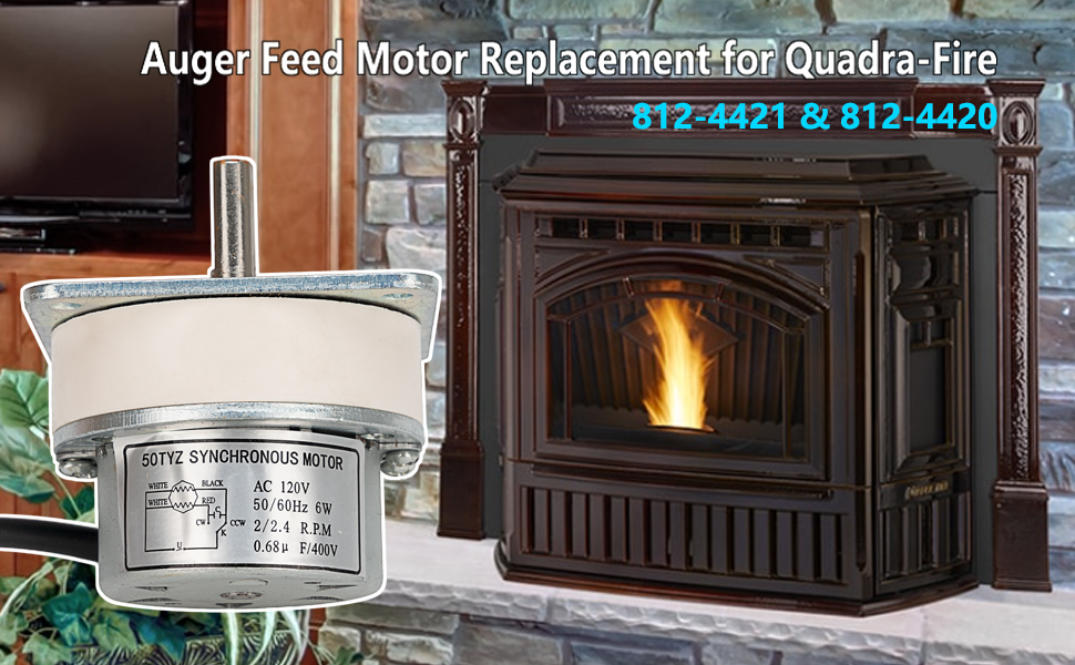 GEATaaT Pellet Stove Auger Feed Motor Replacement for