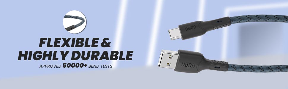 Ubon WR-402 Power Master Type C 25W Fast Charging Cable