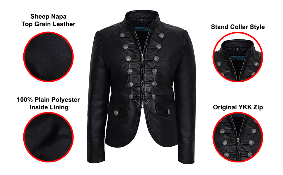 VICTORY 8976 Ladies NAVY BLUE Military Parade Style Soft