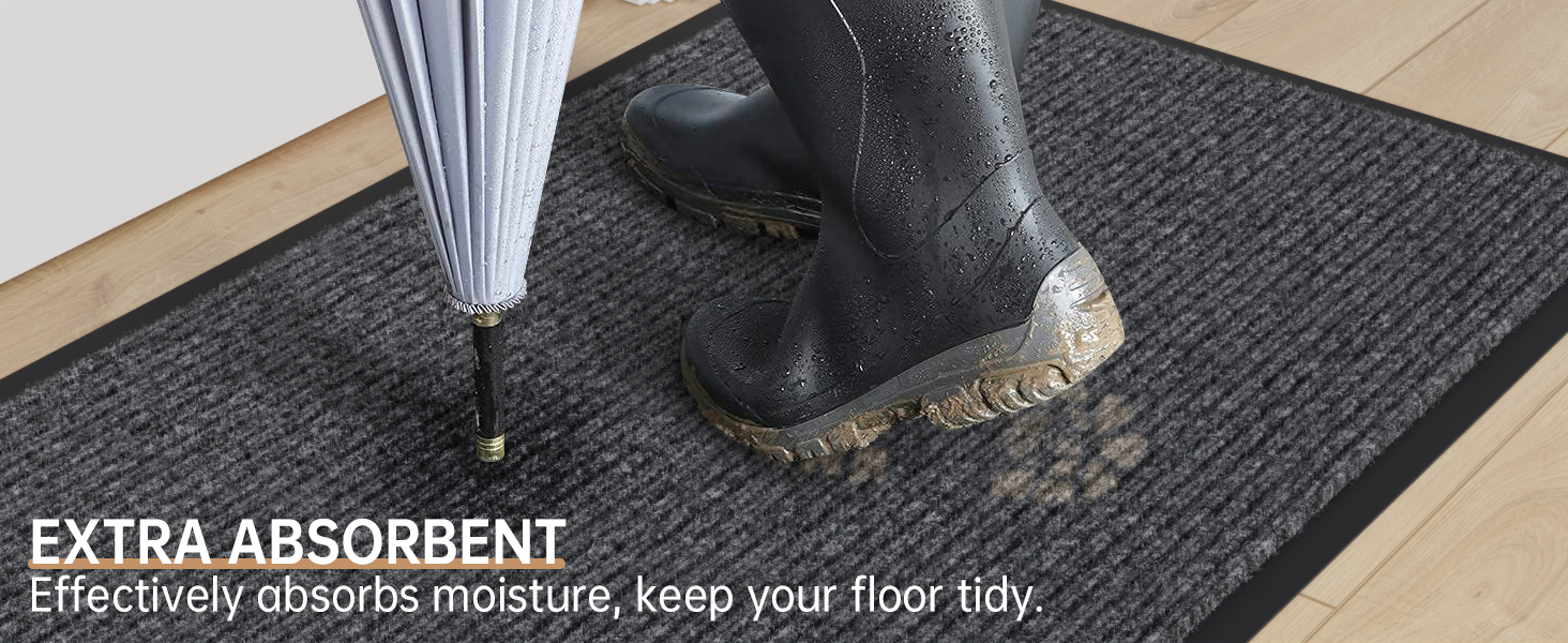 front door mat absorbent trap dirt and moiture