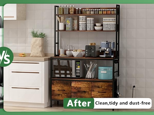 最高峰 Baker Furniture ベーカー チェスト Amazon.com - 5-Tier Bakers Rack with Doors | Standing