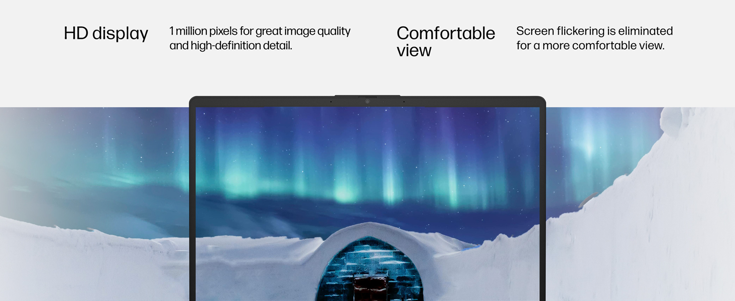 micro edge bezels hd display high definition screen flicker free comfy comfortable