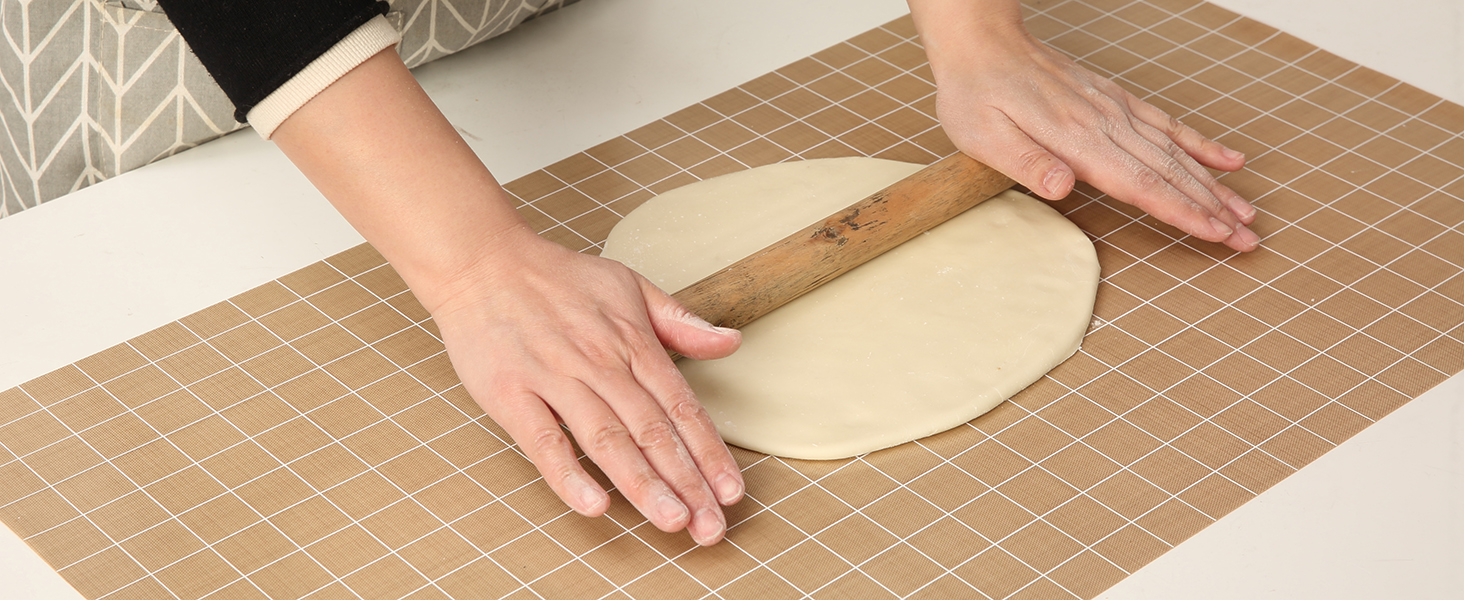 Silicone Baking Mat Roll 12IN*8FT Free Cutting, NonSlip