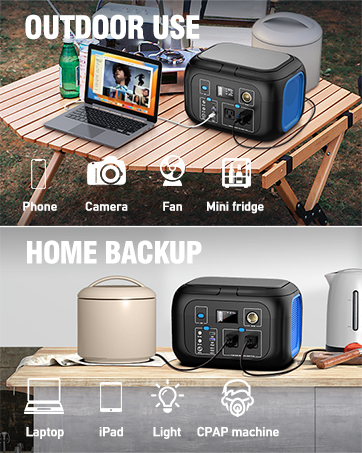 portable power station solar generators battery pack with ac outlet