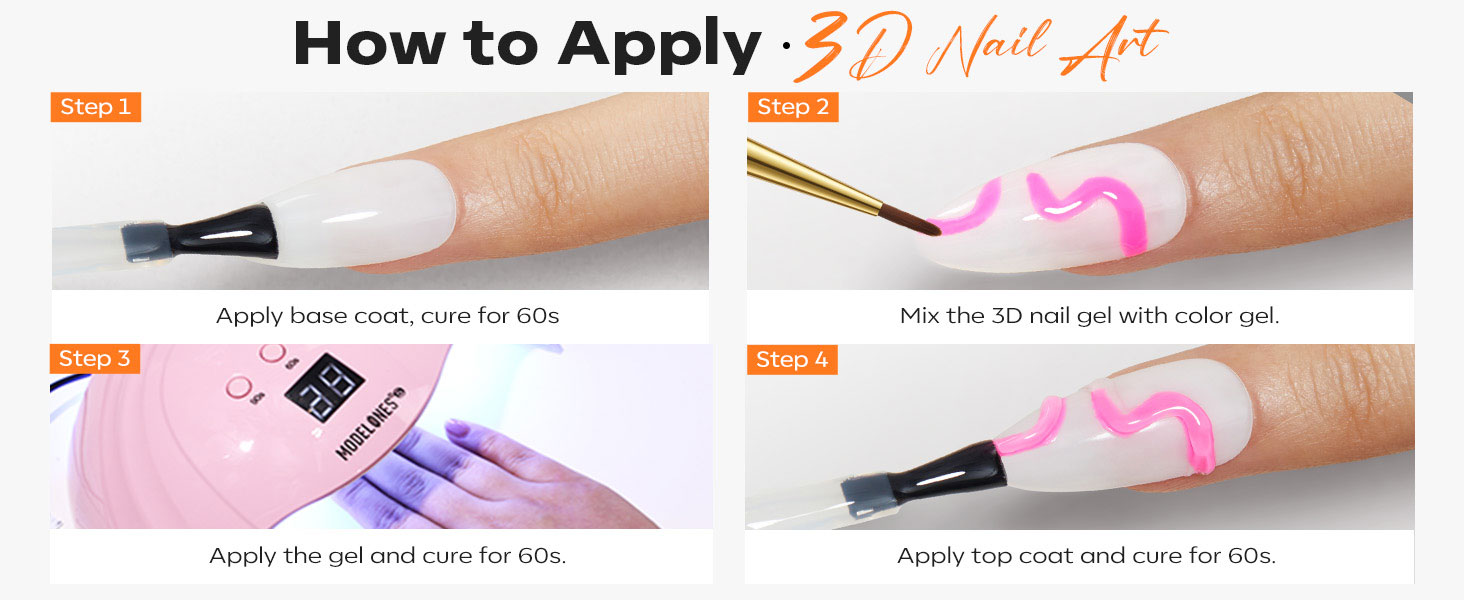 3d nail gel
