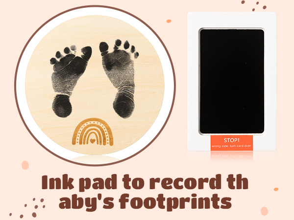 Wooden Baby Birth Announcement Sign with Marker Pen