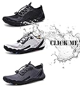 Whatseaso Mens Womens Water Shoes Quick Dry Barefoot Shoes for Diving Swim Surf Aqua Walking Beac...