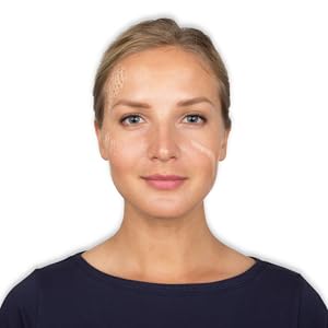 scar wax in use on woman's face