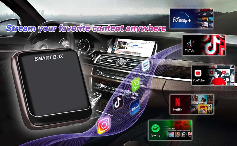 Auimoni Magic Box Adaptador inalámbrico Carplay para