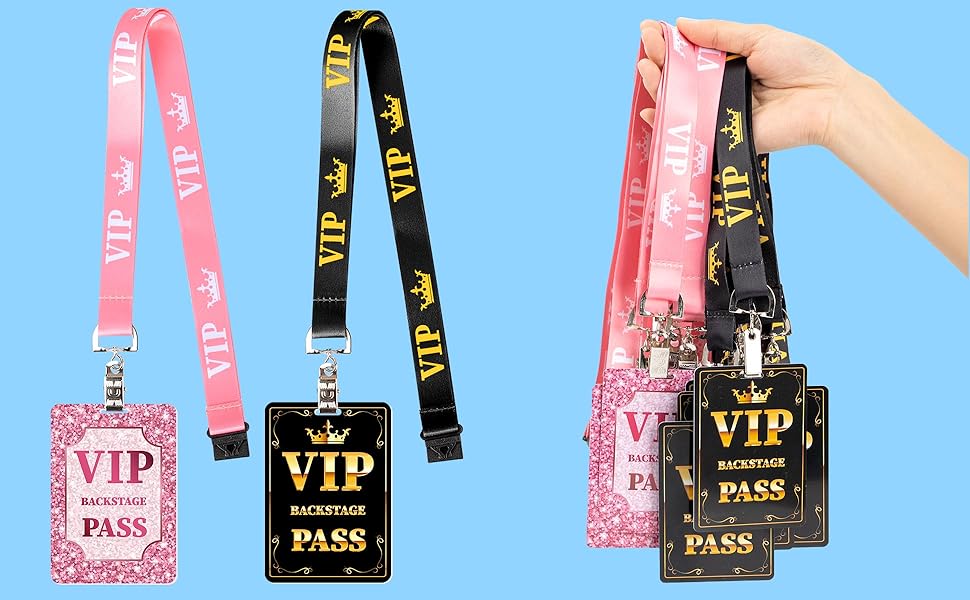 Amazon.com : YHNTGB 25 Sets VIP Badge Lanyard Sets Plastic
