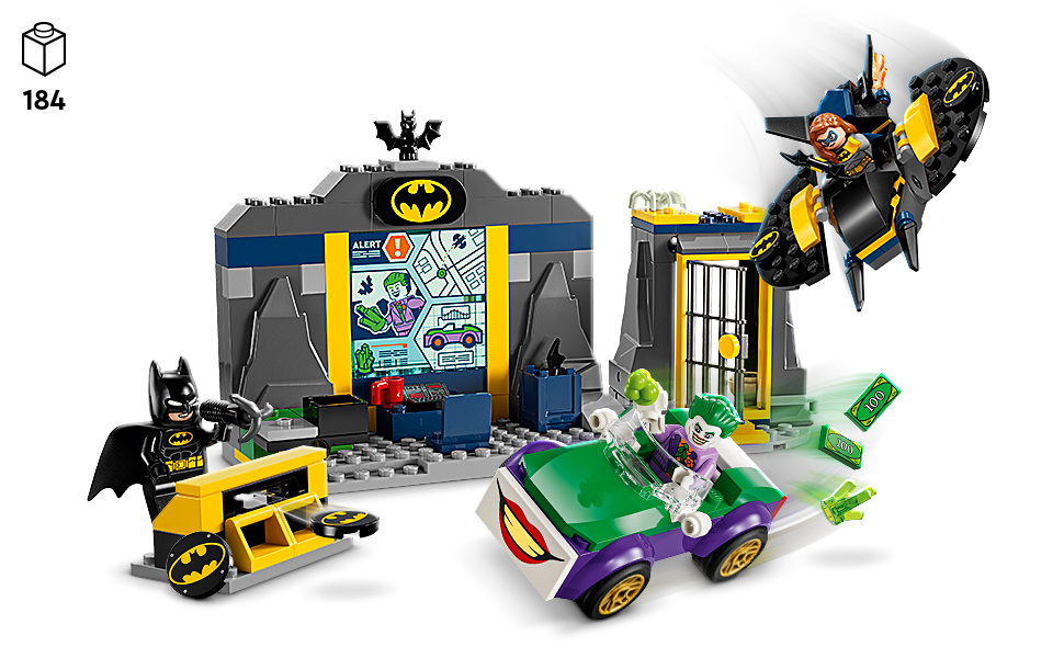 Amazon.co.jp レゴ(LEGO) スーパー・ヒーローズ バットケイブ ft. バットマン、バットガール＆ジョーカー おもちゃ 玩具