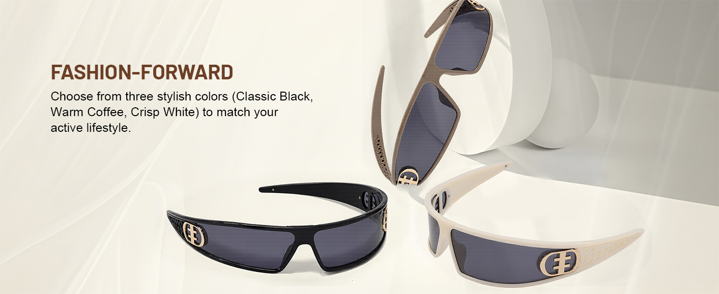 XODITO Fashion Sunglasses for Women, Cool Cycling Sunglasses for Men, Trendy Headband Shades