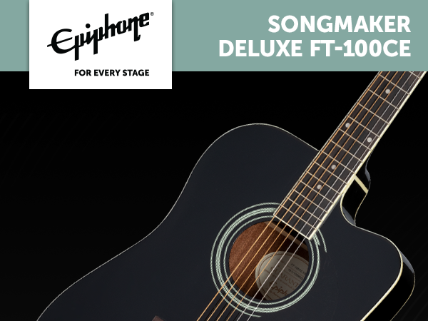 Amazon.com: Epiphone Songmaker Deluxe FT-100 CE Acoustic