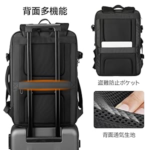 Amazon.co.jp: [MS] メンズビジネスリュック拡張可能な大容量