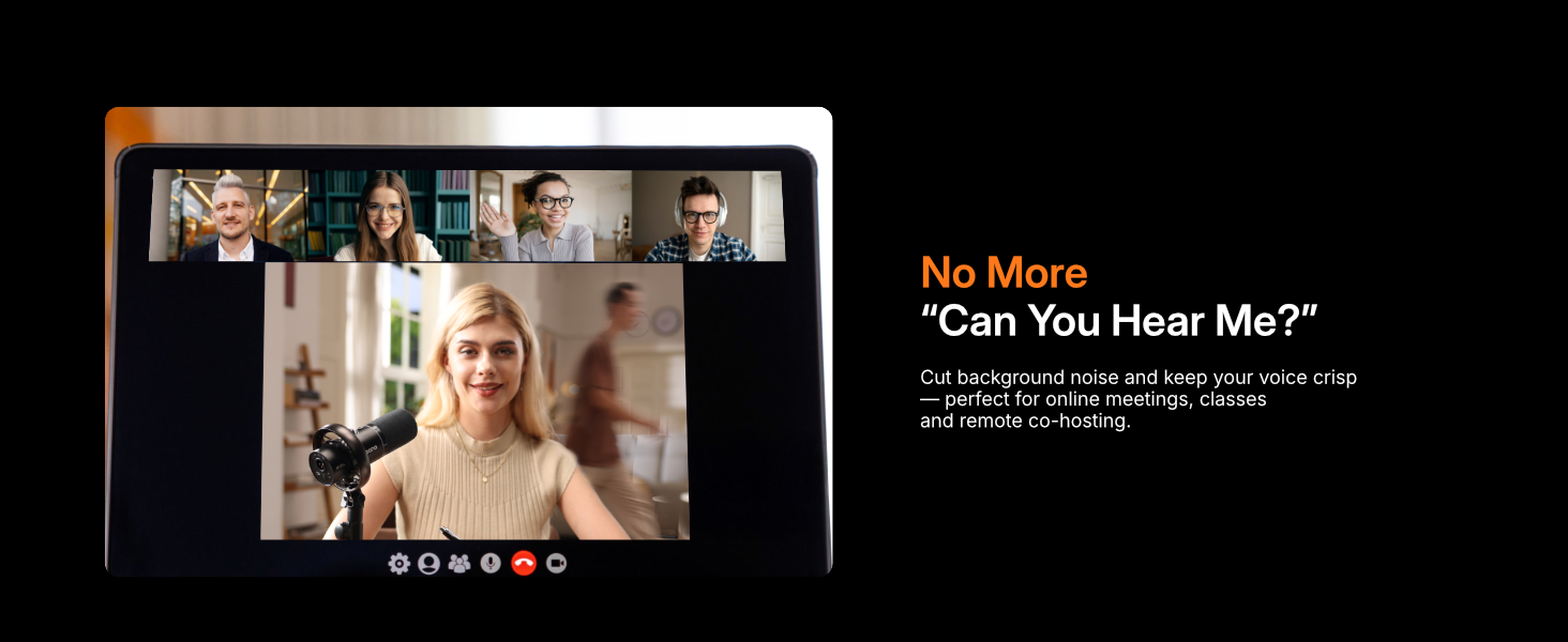 MAONO Wireless Dynamic Microphone for PC, XLR/USB Podcast Mic for Vocal Recording(PD200WT)