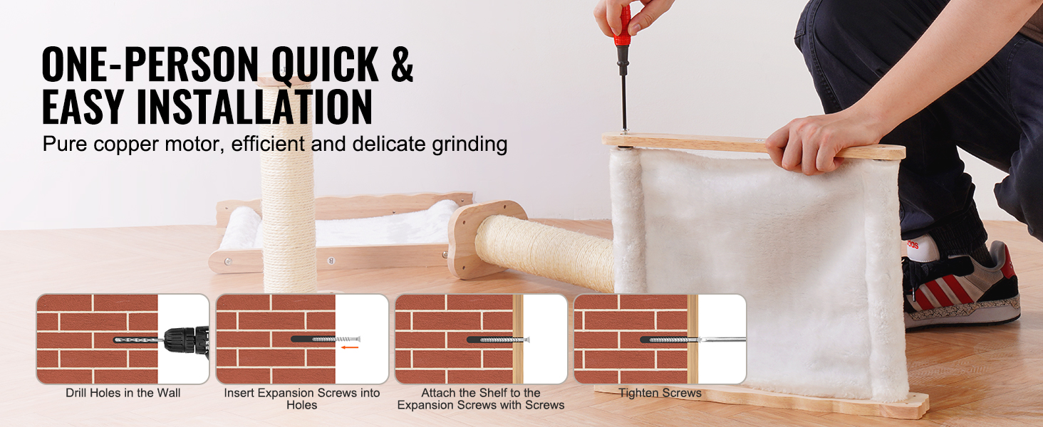 cat wall mounted shelves and perches