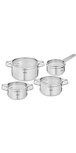 Tefal Nordica H852S325 Batterie de cuisine 6 pièces 10 ans garantie Acier inoxydable Faitouts 20/24 cm Couvercles verre 6d27b87f 2e20 41ba 8c7b 4d6443ae6e6c. CR0,0,150,300 PT0 SX150 V1