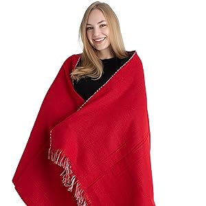 Winter women oversize shawl scarf