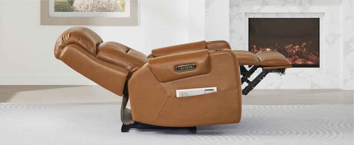 Power Recliner with Adjustable Headrest