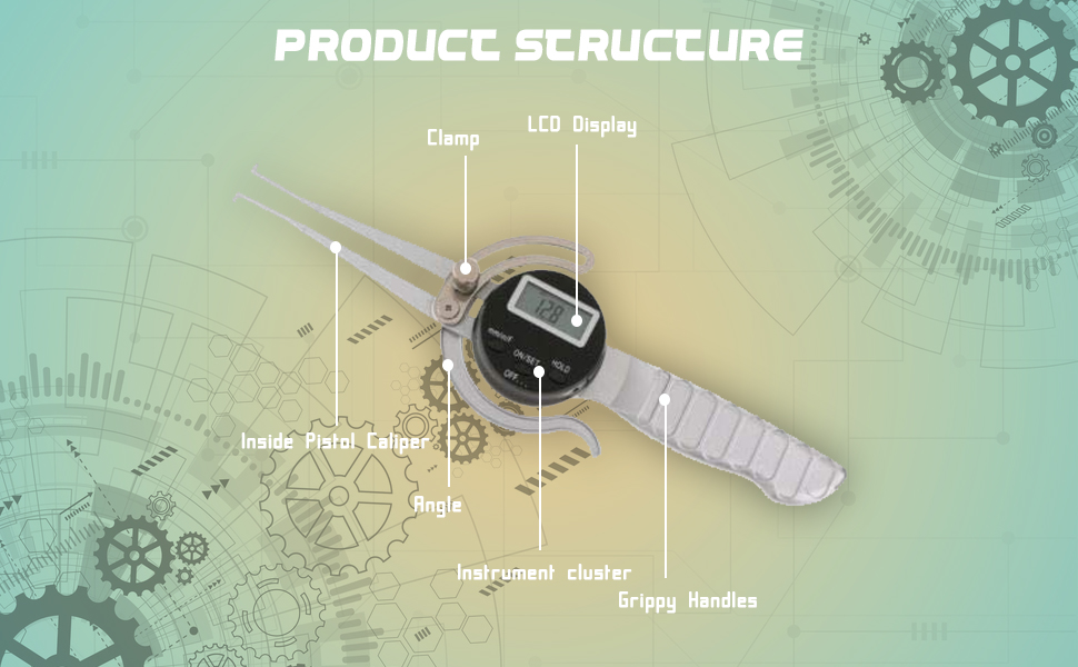 Digital Inside Pistol Caliper 12.7165mm Amazon.in Industrial