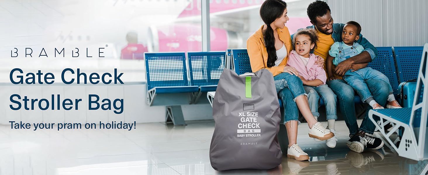Bramble 47" Inch Extra Large Gate Check Stroller Bag for