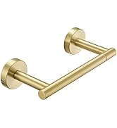 BWE Brushed Gold Toilet Paper Holder Wall Mounted Double Post Pivoting Toilet Tissue Holders SUS ...