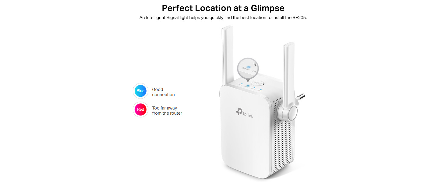 RE205 AC750 Wi-Fi Range Extender