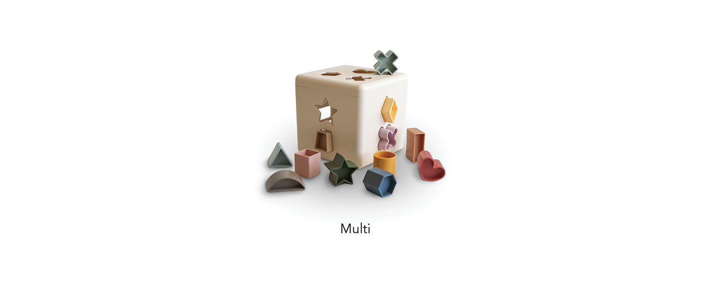 Mushie Shape Sorting Box