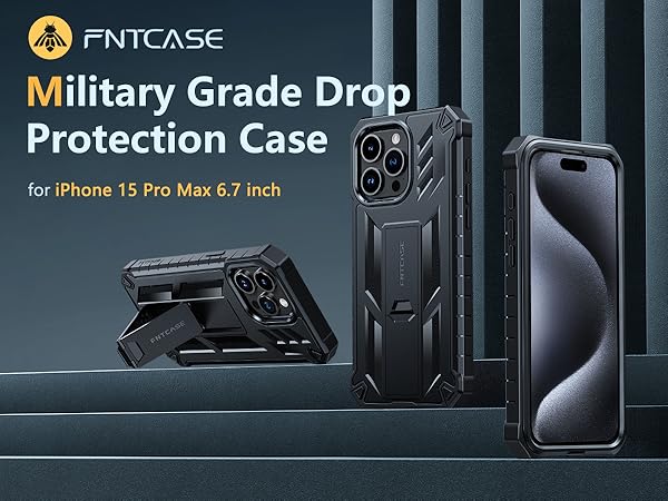 Amazon.com: FNTCASE for iPhone 15-Pro-Max Case: Military