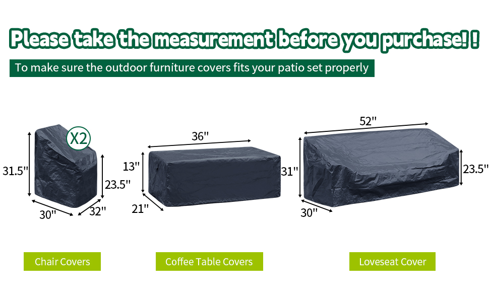patio furniture set covers cover for outdoor furniture 4 piece UV resistance