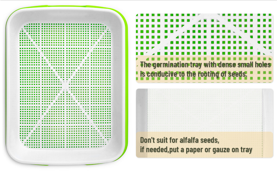 seed sprouter trays with lid