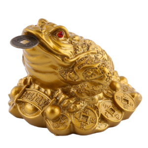 三脚蛙 三本脚の蛙 三脚蟾蜍 銭蛙 カエル 銅製 北斗七星 風水グッズ