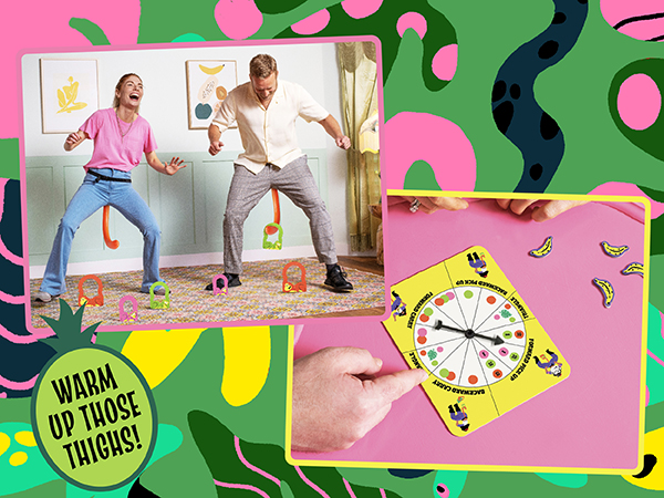 It's Bananas Monkey Tail Game - Family party game board game for bachelorette holiday drinking fun