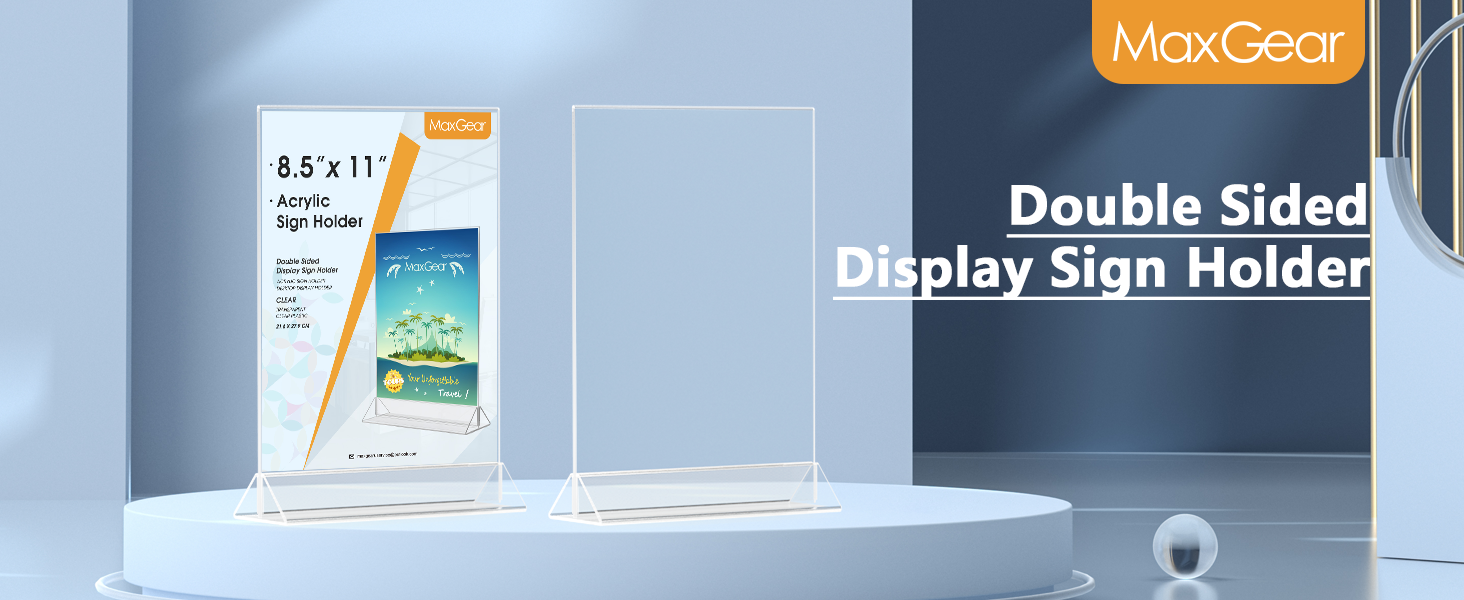Acrylic Sign Holder 8.5x11-1