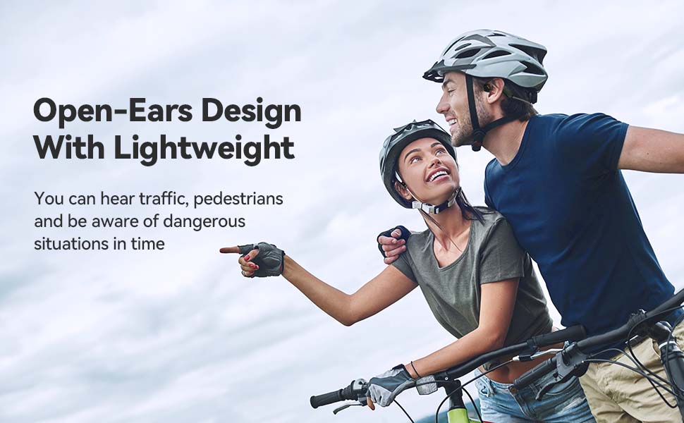 QODISA Open Ear Headphones, Wireless Air Conduction