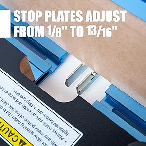 POWERTEC Adjustable Box Joints Jig for Table Saws and Router