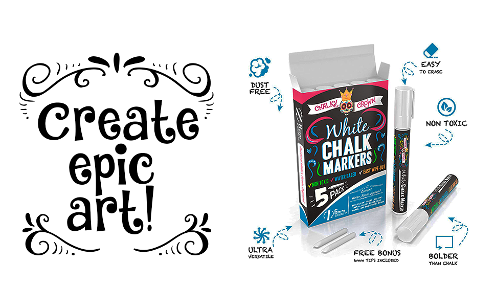 Liquid Chalk Marker Pen White Dry Erase Marker Chalk Markers for