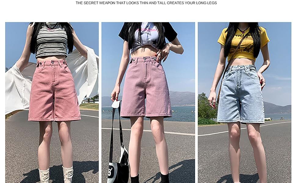 正規品即発VERMO ワイドショーツデニム　サイズ26 セール】 ダブルニーワイドデニムショーツ （ショート・ハーフ