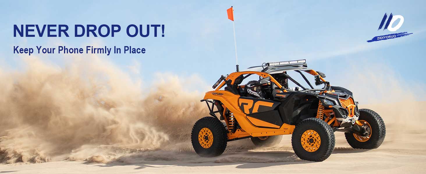 UTV phone mount holder utv cell phone holder heavy duty utv phone mount bracket iphone holder